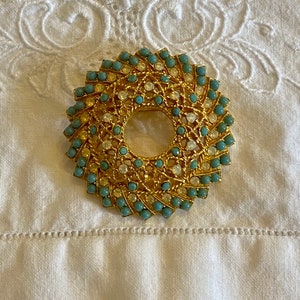 Vintage Gold Tone Sarah Coventry Brooch,Vintage Brooch,Jewelry,Costume Jewelry