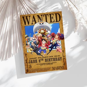 One Piece Birthday Card - Etsy
