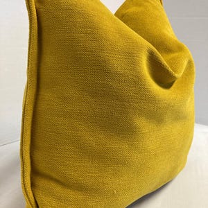 John Lewis Bright Yellow Luxury Velvet Cushion Cover 40x40cm