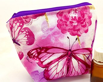 Essential oil bag, holds 6 bottles   Butterfly Mini flat essential oil Case Essential oil gift Essential oil storage essential oil case