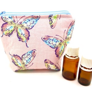 Essential oil bag, holds 6 bottles   Butterfly Mini flat essential oil Case Essential oil gift Essential oil storage essential oil case