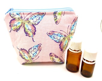 Essential oil bag, holds 6 bottles   Butterfly Mini flat essential oil Case Essential oil gift Essential oil storage essential oil case