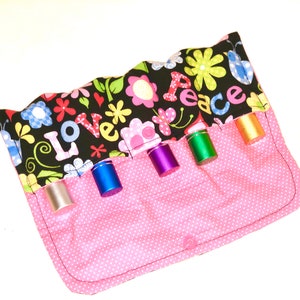 Essential oil bag  Roller bottle case, holds 5 bottles Floral Essential Oil bag roller bottle essential oil storage  essential oil gift