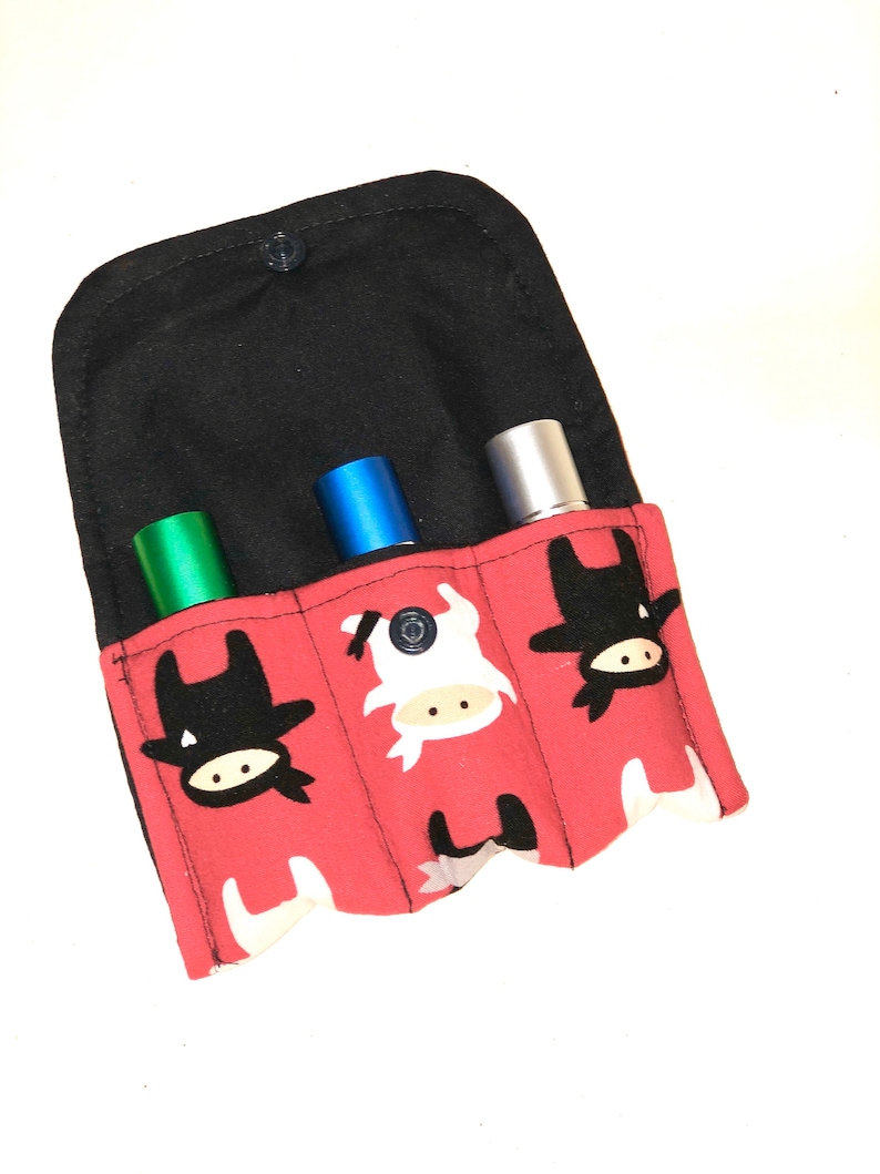 Easential oil Roller bottle case essential oil GIft essential oil BAg holds 3 roller bottles essential oil storage