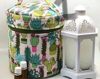 Essential oil Diffuser bag, Essential oil diffuser case, custom sewn order, holds 12 oils plus diffuser, Essential oil gift,