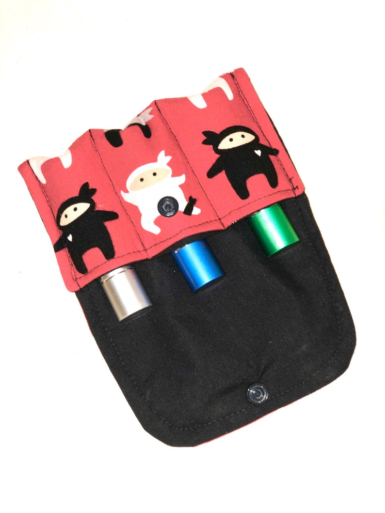 Easential oil Roller bottle case essential oil GIft essential oil BAg holds 3 roller bottles essential oil storage
