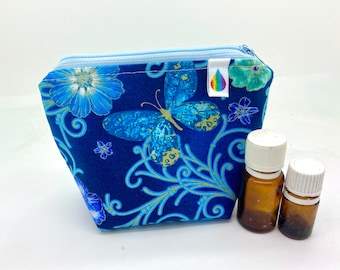 Essential oil bag, holds 6 bottles   Butterfly Mini flat essential oil Case Essential oil gift Essential oil storage essential oil case