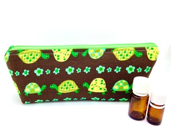 Essential oil case , holds 12-16 bottles, turtle Travel flat essential oil Bag Essential oil gift Essential oil storage essential oil t
