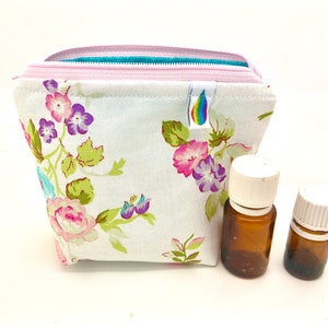 Borsa per oli essenziali, contiene 6 bottiglie piatte di oli essenziali Custodia regalo per oli essenziali Conservazione degli oli essenziali Custodia per oli essenziali da viaggio