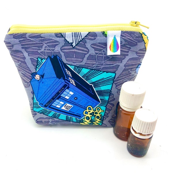 Essential oil bag, holds 6 bottles  flat essential oil Case Essential oil gift Essential oil storage essential oil case travel
