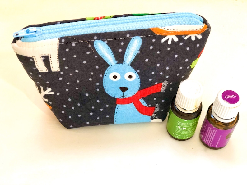 Essential oil bag holds 6 bottles Mini flat essential oil Bag Essential oil gift Essential oil storage essential oil case travel