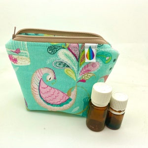 Essential oil bag, holds 6 bottles  flat essential oil Case Essential oil gift Essential oil storage essential oil case travel
