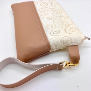 Gold swirls sparkly wristlet essential oil slots