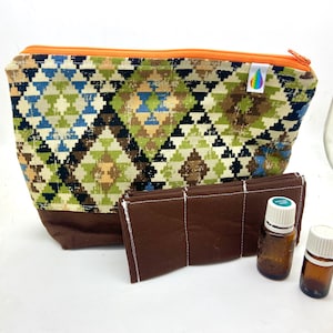 Custodia per oli essenziali, contiene oltre 17 bottiglie, borsa per oli media, tie-dye, borsa per oli essenziali, regalo per oli essenziali,