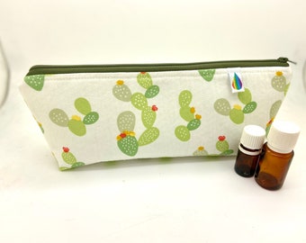 Essential oil bag, holds 12-16 bottles,  Travel flat essential oil Case Essential oil gift Essential oil storage
