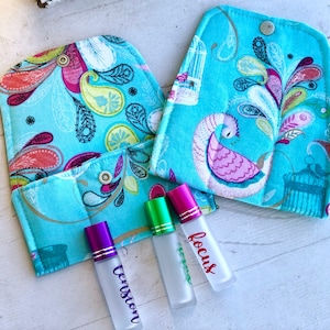 Essential oil bag Roller bottle case, Essential Oil bag 3 or 5 slot roller bottle essential oil storage  essential oil gift
