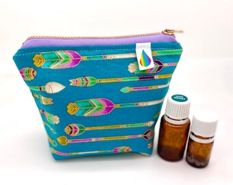 Essential oil bag  case arrows boho Mini Essential oil gift Essential oil storage