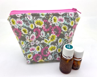 Essential oil bag  case floral  boho Mini Essential oil gift Essential oil storage