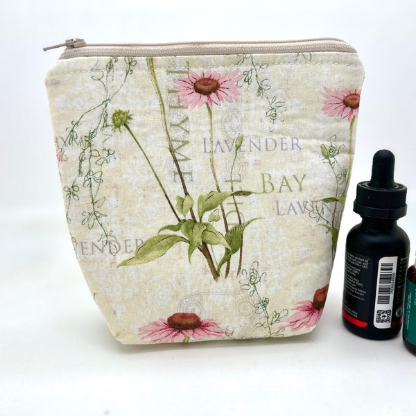 Essential oil bag, essential oil Case, holds 6 bottles of any brand or CBD, Freda Essential oil storage