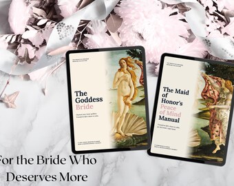 Wedding Planner Bundle: Overwhelmed Bride Maid of Honor Organizer Binder Goddess Bride & MOH Manual (PDF Download)