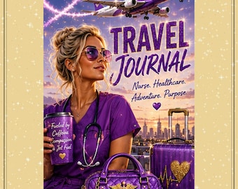 Travel Nurse Lined Journal: Healthcare Professional Planner (Digital Download)