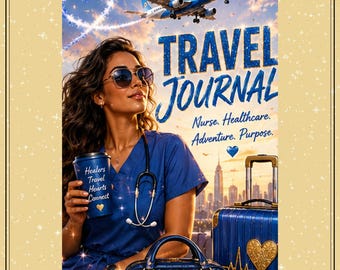 Travel Nurse Lined Journal: Healthcare Professional Planner (Digital Download)