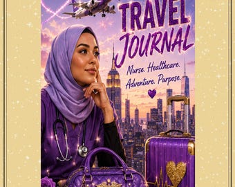 Travel Nurse Lined Journal: Healthcare Professional Planner (Digital Download)