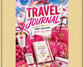 Travel Nurse Lined Journal: Healthcare Professional Planner (Digital Download)