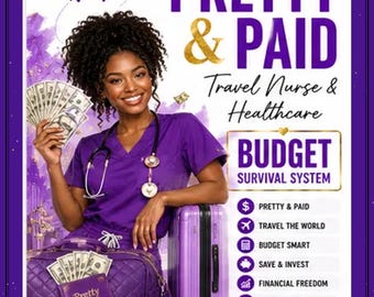 Travel Nurse Budget Guide Cover 2: Healthcare Finance Workbook (Digital Download)