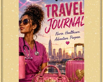 Travel Nurse Lined Journal: Healthcare Professional Planner (Digital Download)