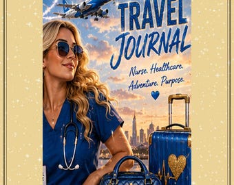 Travel Nurse Lined Journal: Healthcare Professional Planner (Digital Download)