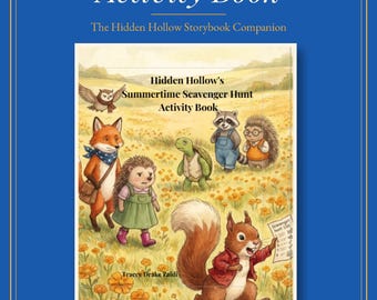 Summertime Scavenger Activity, Coloring, Screen-Free, Ages 4-9, ADHD Neurodivergent (Digital Download PDF))