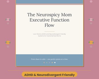 Neurodivergent Executive Function Planner Organizer Workbook: ADHD, Autism Life Skills Routine Schedule (Digital Download)