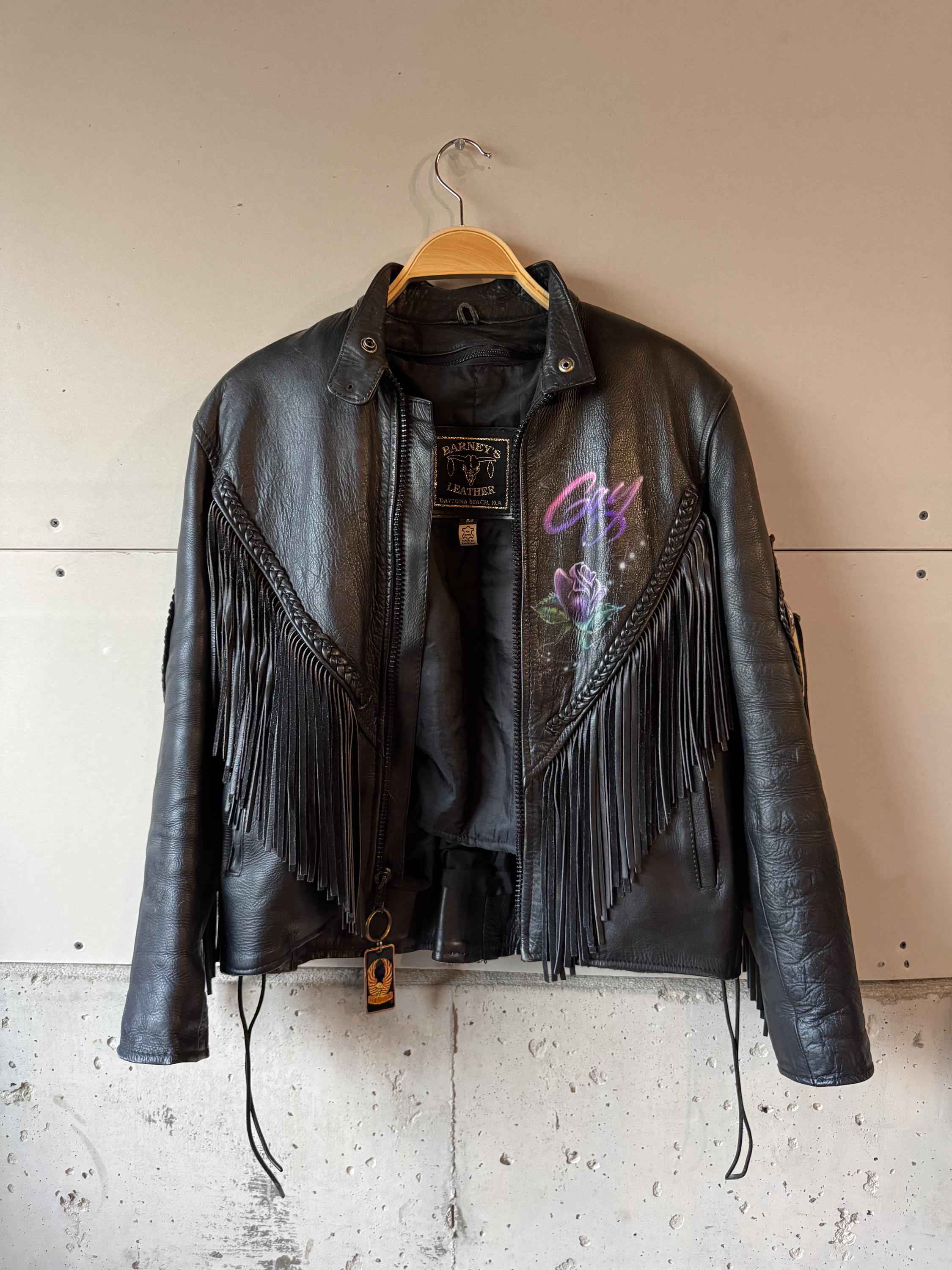 Barney Leather Jacket - Etsy