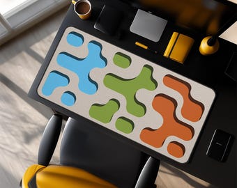 Tappetino da scrivania colorato astratto per ufficio moderno