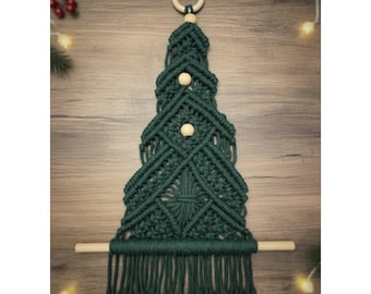 Macrame Christmas Tree Decor - Unique Boho Decor Handcrafted for Indoors