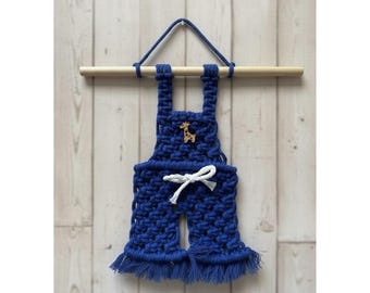 Macrame Jumper Wall Hanging - Boys Boho Nursery Decor.