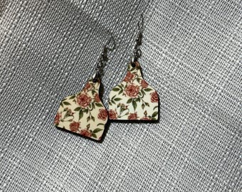 Boutique cattle tag earrings