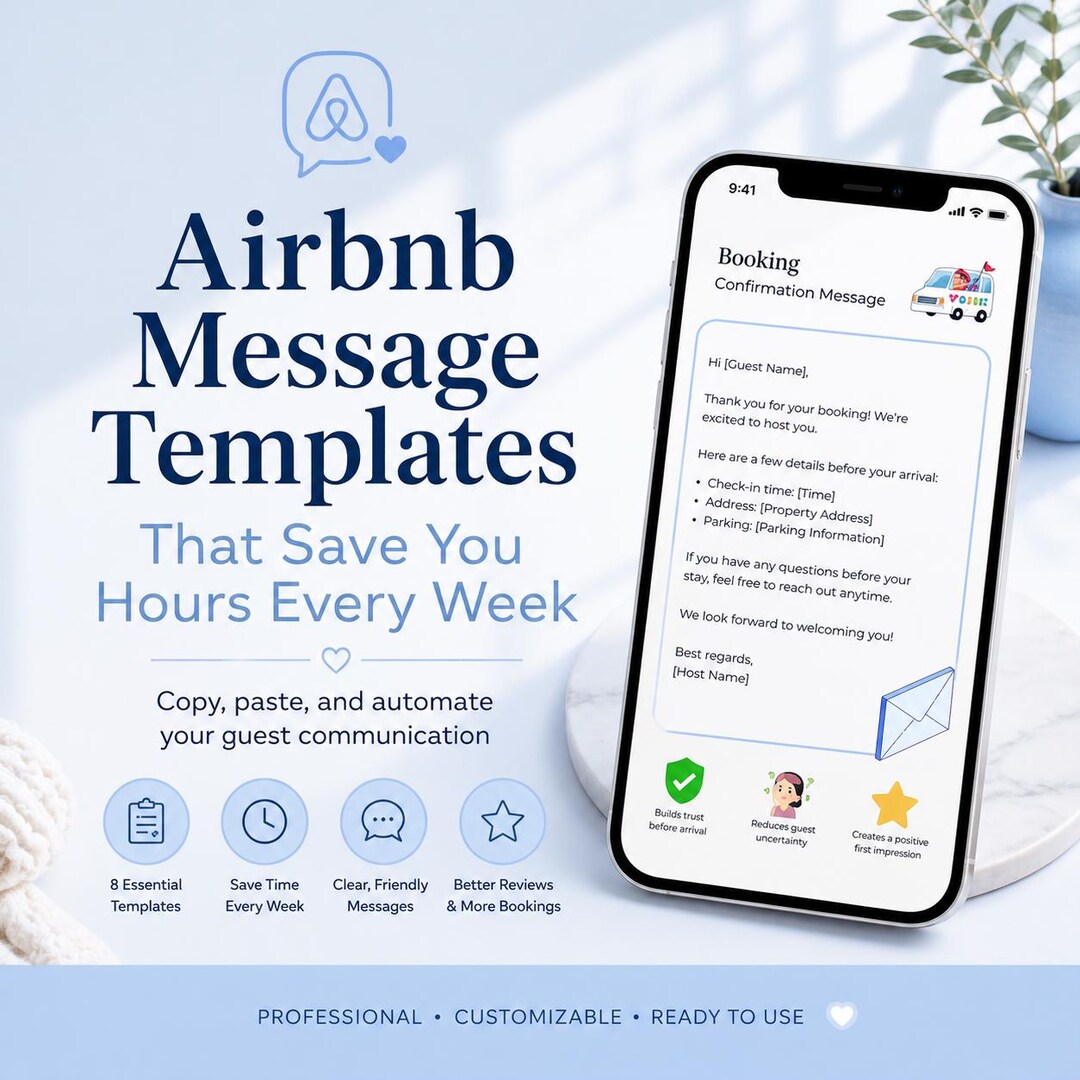 Airbnb Message Templates | Guest Communication Scripts | Check in ...