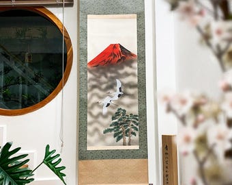 Japanese hanging scroll hand painted