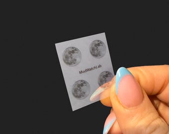 Moon Map Decal for Casio AE-1200 | White or Clear Background | Watch Mod