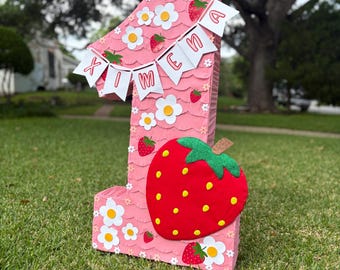 Strawberry theme Piñata
