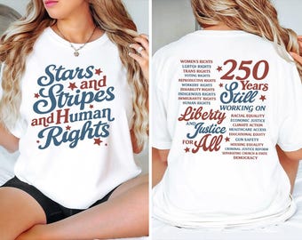 Camiseta Comfort Colors Libertad y Justicia, Camiseta vintage premium de derechos civiles, Top estético de alta calidad con la libertad