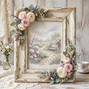 Vintage Mai 2026 Kalender Seiten zum Ausdrucken | Shabby Chic Kalender PDF | Monatsplaner Sofort Download
