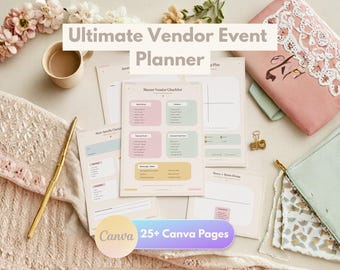 Ultimate Farmers Market Planner Canva, Craft Fair Checklist Bundle, Small Business Vendor Event Prep Binder, Pop Up Market Inventory Tracker