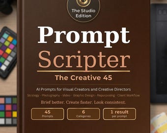 AI Prompts for Visual Creators | 45 ChatGPT Prompts for Photography, Design Briefs & Creative Direction | Instant Download