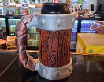 Renaissance Fair 3D Printed Hand Painted 16oz Can Holder Stein