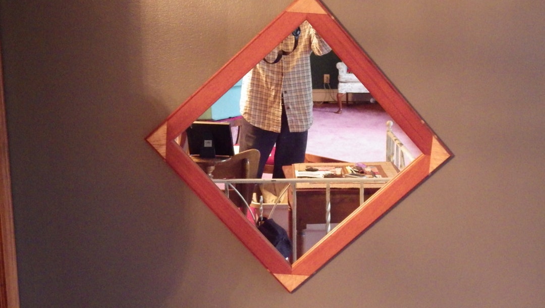 Mahogany and Curly Maple Mirror Frame Etsy