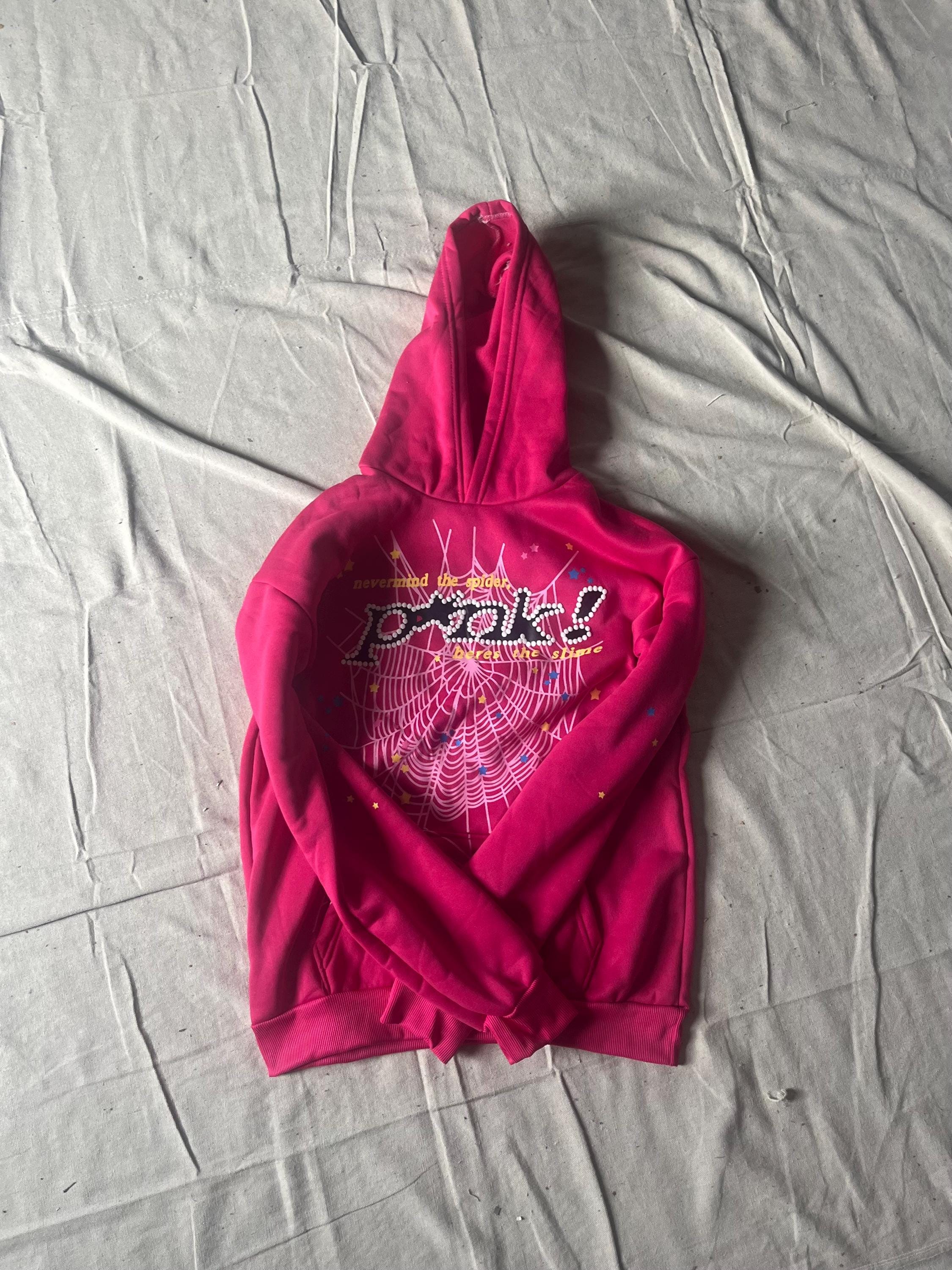 Sp5der pink hoodie - Etsy 日本