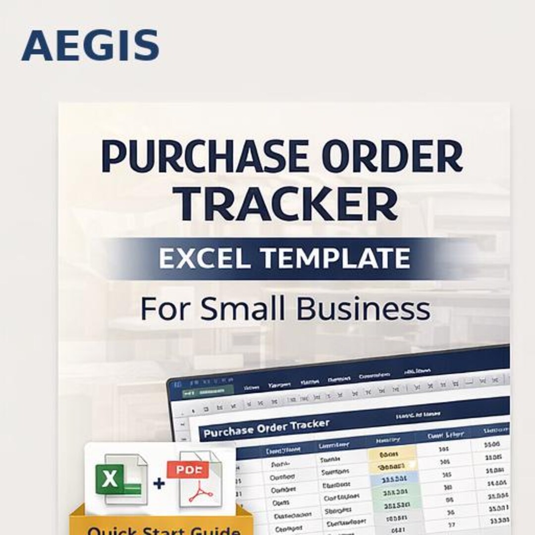 Po Tracker Example Purchase Order Tracker Excel Template | Small Business Procurement ...
